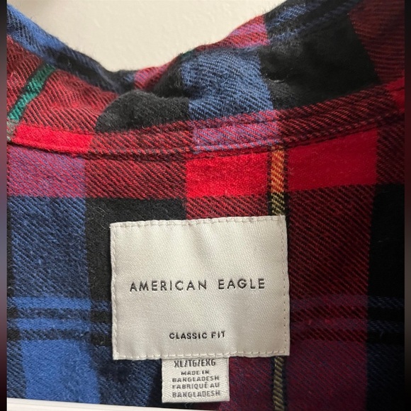 AEO SERIOUSLY SOFT FLANNEL SHIRT XL - Picture 12 of 12